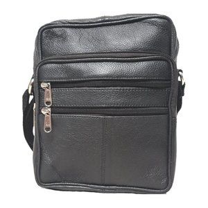 Genuine Leather Cowhide Unisex shoulder Messenger Bag #8540